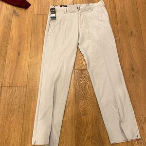 Very light gray mens golf pants